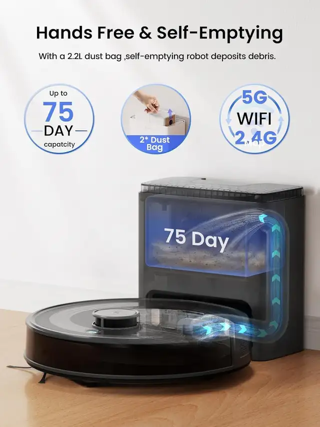 Lefant LiDAR Robot Vacuum and Mop Combo in Vacuums in Laval / North Shore - Image 3