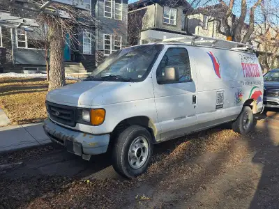 Ford E250 2009 ecoline cargo van used for painting businesses engine good no liquid transmission per...