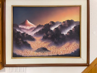 Painting with Frame - Ecuador and mountains