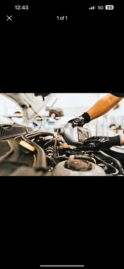 oil change and brake change , View more