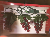 3 packages of grape light clusters -Christmas lights BNIB