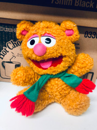 1987 Vintage Fozzie Bear with Scarf from The Muppets 8" Plush