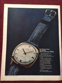 1968 Timex Electric Original Ad