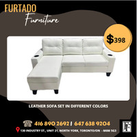 Ref. 0048 – LEATHER SOFA SET IN DIFFERENT COLORS
