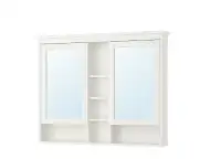BNIB IKEA Hemnes Mirror cabinet with 2 doors- White