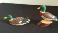 2 Small Wooden Ducks