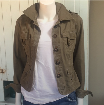Cute Khaki Military, Safari Jacket, View more