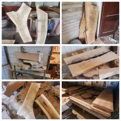 Raw Wood Slabs, Cookies, & Craft Pieces!, View more