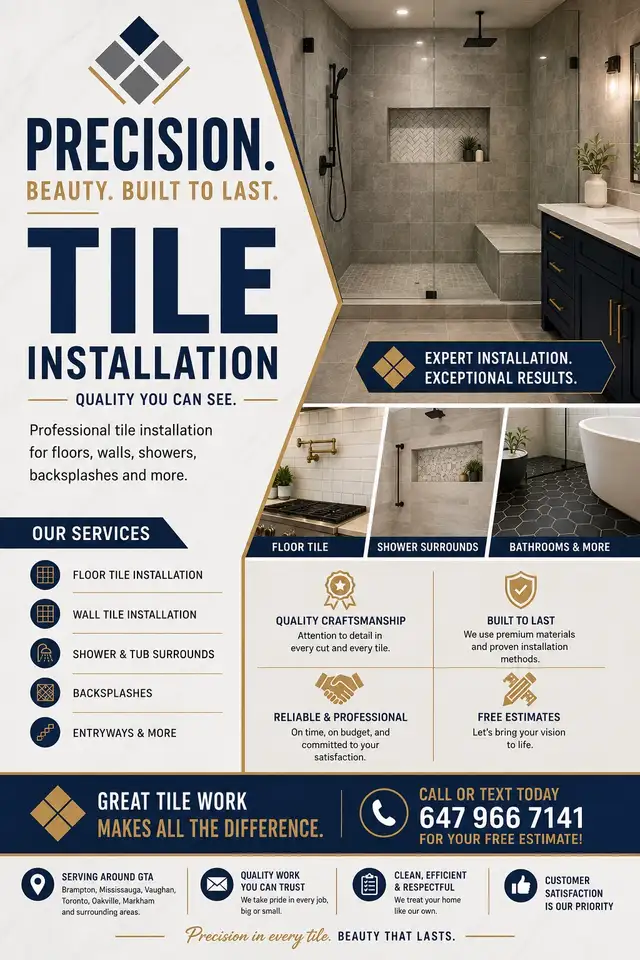Professional Tile Installation Services – Serving the GTA