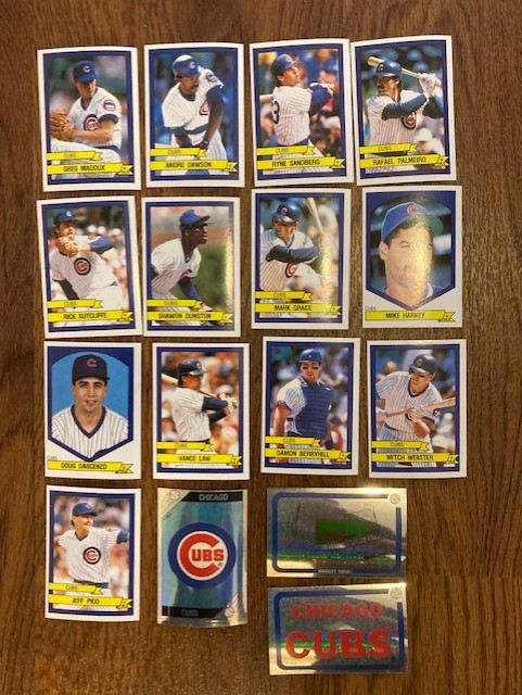 1989 Chicago Cubs Panini baseball sticker team set (16) in Hobbies & Crafts in City of Toronto