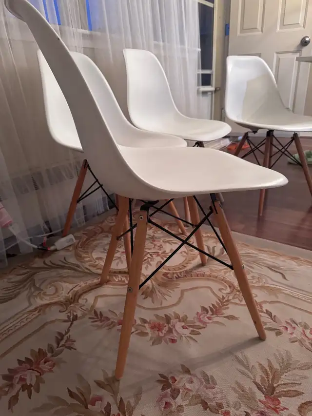 White Mid-Century Modern Dining Chairs62863284896898121
