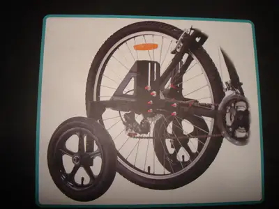 Roues stabilisatrices pour vélo d’adulte (neuves), 80$., View more