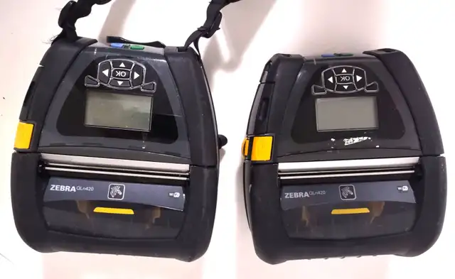Lot of 2 Zebra QLN420 Wi-Fi & Bluetooth Mobile Label Printer no in Printers, Scanners & Fax in Kitchener / Waterloo - Image 2