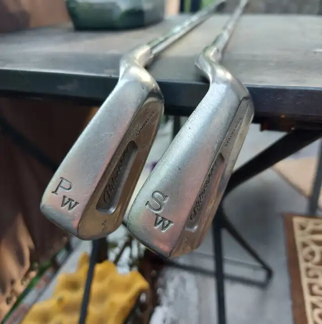 Rare Vintage Pedersen 17-4 Stainless Steel Wedge Set (RH) - $30 in Golf in Belleville - Image 3