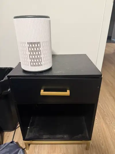 Black Anmytek Nightstand, View more