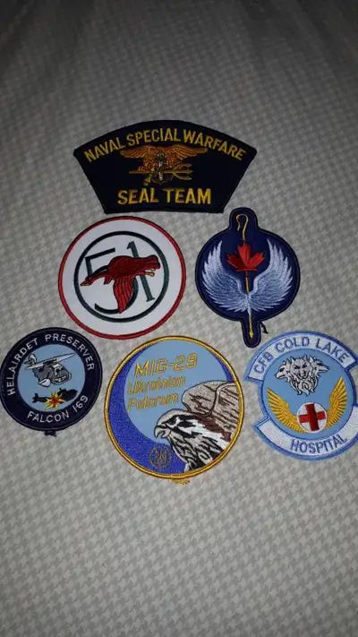 6 Military / Army Flight Patches, View more