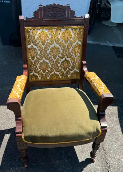 Antique Eastlake Parlour Chair circa 1870, View more