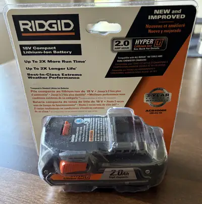 Ridgid 18V Compact Lithium-Ion Battery, View more