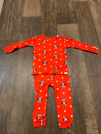 Christmas: 12-18 month Minnie Mouse 2 piece pyjama set