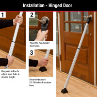 MASTER DOOR SECURITY BAR AND SLIDING PATIO DOOR SECURITY BAR