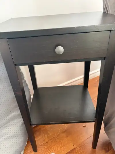 IKEA hemnes bedside table (black/brown), View more