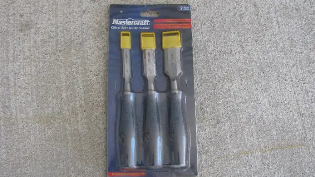 Mastercraft 3 Piece Chisel Set 1/2"/ 3/4" /1" New Condition63251728193539121