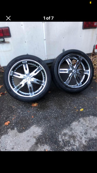 Pirelli 26” tires and Lexani rims
