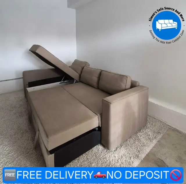 FREE DELIVERY Ikea Friheten Reversible Pullout Sofabed Sectional in Couches & Futons in Vancouver - Image 2