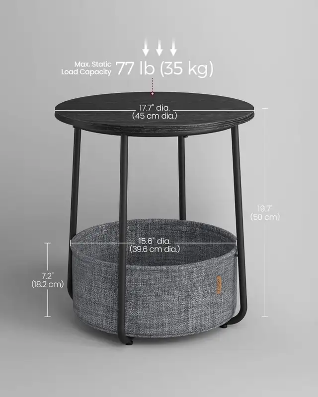  Brand new VASAGLE LILEA Collection - Small Round Side End Table in Other Tables in Hamilton - Image 3