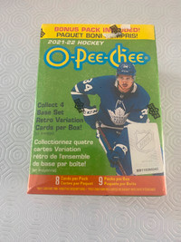 New 2021-2022 Box of O Pee Cher Hockey Cards