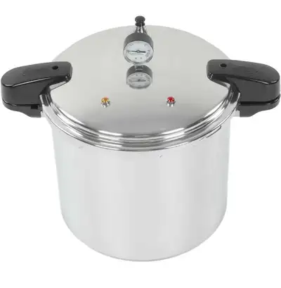 Pressure Cooker, Aluminum Alloy Sturdy 23L Capacity Pressure Gauge Included Multi-Purpose for Home R...
