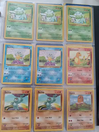 Base Set common Pokémon cards