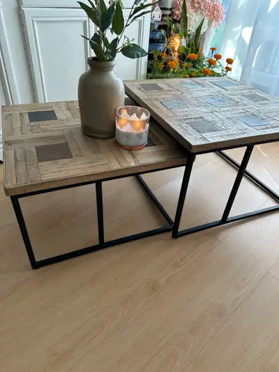 coffee table structube nesting teak wood coffee table, View more