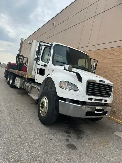  DZ Flatbed forklift Moffett driver, View more