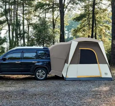 TIMBER RIDGE 5 Person SUV Tent with Movie Screen Weather Resistant Portable for Car SUV Van Camping...