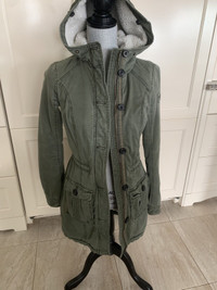 Abercrombie & Fitch New York Military Sherpa Coat