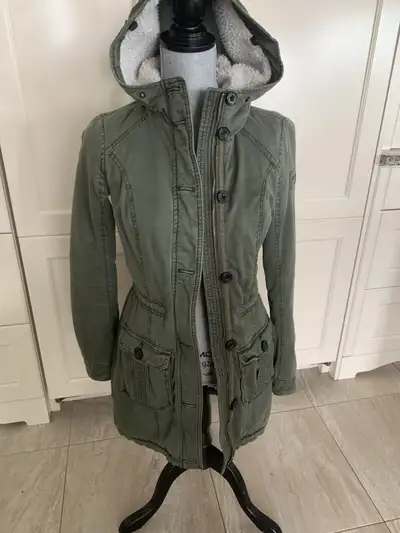 Abercrombie & Fitch New York Military Sherpa Coat, View more
