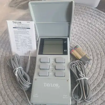This Taylor 1441E digital waterproof max/min thermometer is in excellent, nearly new condition, feat...