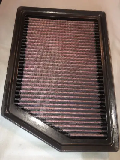 K&N Air filter, fits Jeep Cherokee 2014-2018 at least, drop in reusable panel filter, nearly new. K&...