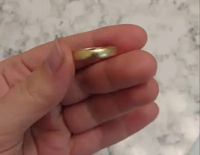10k 70 year old vintage wedding band , View more
