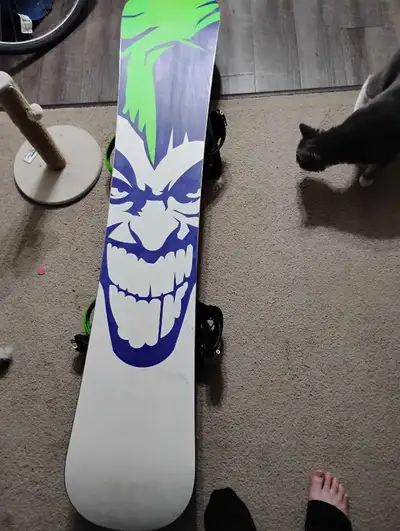 Ride snowboard with bindings, View more