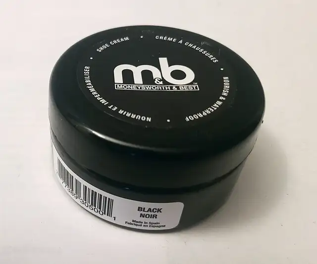 BNIP SEALED - Moneysworth & Best - Shoe Cream (Black, 50ml)