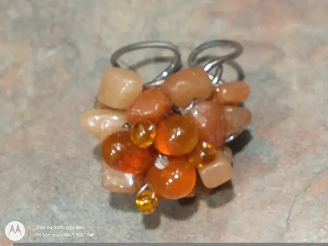 Amber Carnelian Ring size 7 Great Gift  Present in Jewellery & Watches in City of Toronto - Image 4