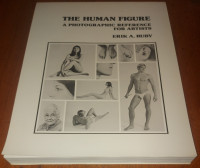 The Human Figure Photographic Reference Unused Book RUBY