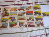 1954 TOPPS WORLD ON WHEELS 21 DIFFERENT TRADING CARDS