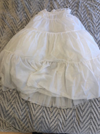 Wedding dress underskirt. Wore with a size 6 dress.