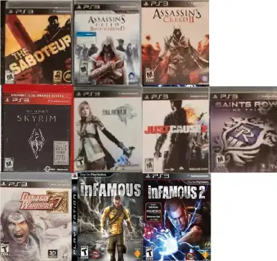 PS3 Action Adventure Games (prices shown in description) See below for games and prices: $20.00 The...