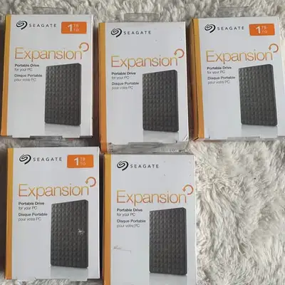 Seagate 1TB Expansion Portable Hard Drives – Brand New, View more