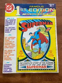 Large size comic books - Superman and Spider-Man