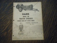 Case 100 Tractor Spreader Power Take off Parts Catalog